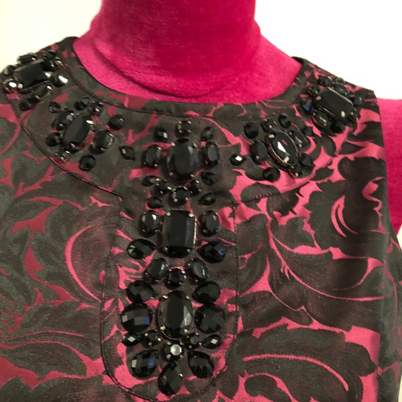 DRESS RHINESTONE PRETTY FESTIVE POPLIN - Picture 2 of 7